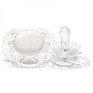 Philips AVENT Ultra Soft, Koko 1 (0–6 kk), Symmetrinen – Silikoni, Arctic White