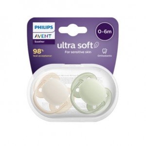 Philips AVENT Ultra Soft, Koko 1 (0–6 kk), Symmetrinen – Silikoni