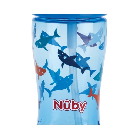 Nüby, Flip-it juomapullo esikouluun, 360 ml, Blue
