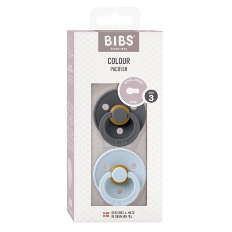 BIBS Colour – 2 kpl, Koko 3 (yli 18 kk), Pyöreä – Lateksi