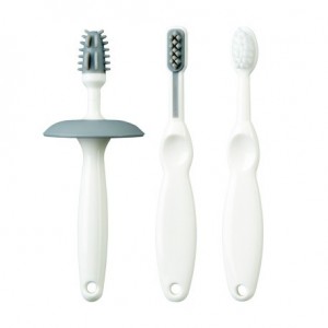 Mininor, Set de brosse à dent - 3 pcs, Blanc/Gris
