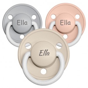 BIBS De Lux Night, One size (0-36 mois), Ronde - Silicone, Tetine personnalisée