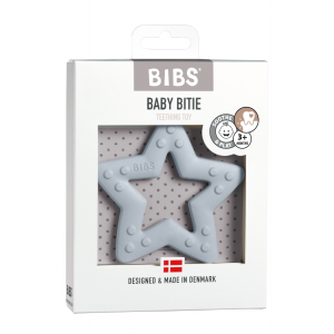 Bibs Baby Bitie, Anneau de dentition ,Star, Baby Blue