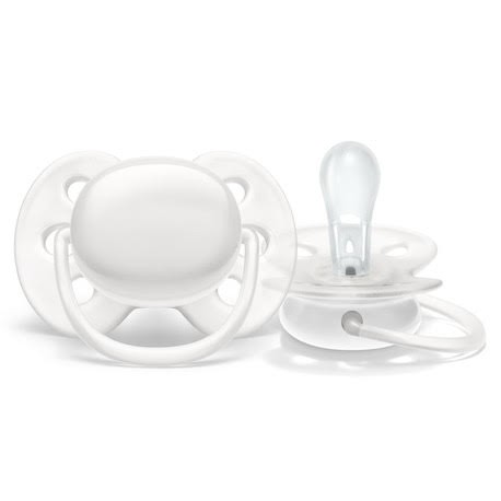 PHILIPS AVENT Ultra Soft, Taille 1 (0-6 mois), Anatomique - Silicone, Artic White,