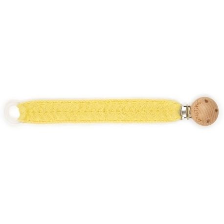 SMALLSTUFF, Crochet, Attache-tétine, Fishbone, Soft yellow