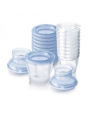 Philips Avent, Pots de conservations pour lait maternel, 5 pcs avec couvercles