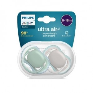 PHILIPS AVENT Ultra Air, Sucette 6-18, Anatomique - Silicone