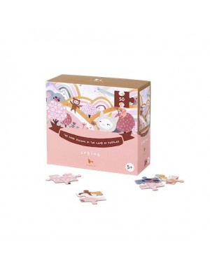 FABELAB, Puzzle - 50 blocs, Printemps