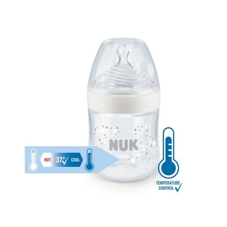 Biberon bébé Nature Sense blanc 150 ml NUK 0-6 mois > Babystock
