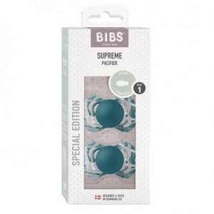 BIBS Supreme Tie Dye - Lot de 2,  Taille 1 (0-6 mois), Anatomique - Silicone,