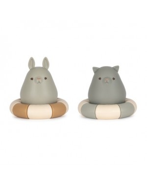 Konges Sløjd, Jouets de bain, Silicone, Almond Mix