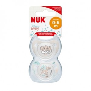 NUK Pacifier, Disney, Taille 2 (6-18 mois), Anatomical, Silicone 2-pack