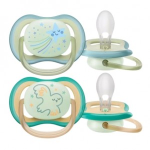 Philips Avent Ultra Air Night, Taille 1 (0-6 mois), Anatomique - Silicone