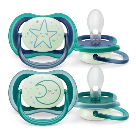 Philips Avent Ultra Air Night, Taille 2 (6-18 mois), Anatomique - Silicone