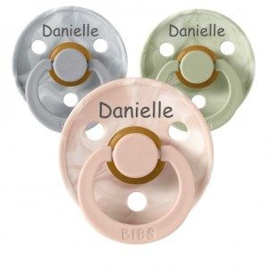Bibs 2 Colour Night Collection Tétines +6 Mois Taille 2 Vanilla