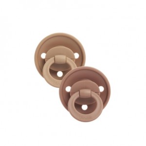 Elodie, Tétine 3+ mois, Soft Terracotta, Ronde - Silicone