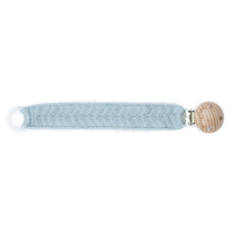SMALLSTUFF, Crochet, Attache-tétine, Fishbone, Light Blue