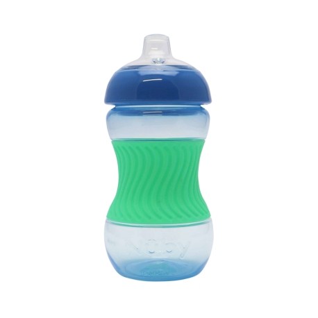 Nüby, Tasse Mini Grip avec bandeau en silicone, 4+ mois, Blue