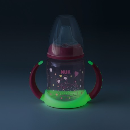 NUK First Choice+ Learner Bottle Night, Biberon, 150 ml, Girl