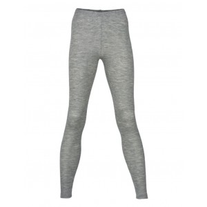 Leggings pour femme en laine mérinos, Light grey mélange