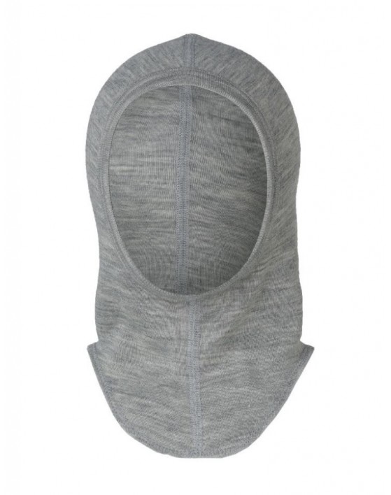 Cagoule en laine de soie mélange, Light grey mélange