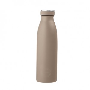 Aya&Ida,  Drinking Bottle, Gourde avec couvercle, 500 ml, Dusty brown