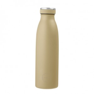 Aya&Ida,  Drinking Bottle, Gourde avec couvercle, 500 ml, Dusty yellow