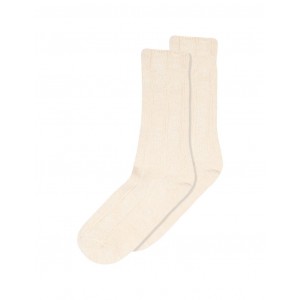 MP strømper, Chaussettes côtelées en laine/viscose de bambou pour femmes