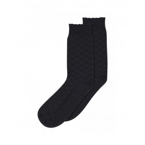 MP, Chaussettes Femme avec Motifs en Mélange Laine/Soie