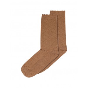 MP, Chaussettes Femme avec Motifs en Mélange Laine/Soie