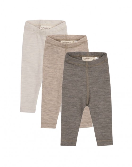 Leggins en 100% laine mérinos pour bébés et enfants, Pack 3