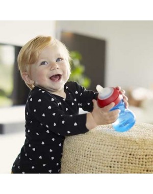 Philips Avent, Drinkbeker met bijtbestendige tuit, Blauw/rood , Leeftijd 9m+