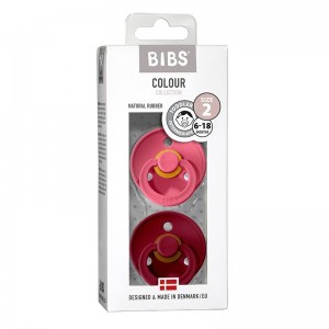 BIBS Colour - 2 stuks, Maat 2 (6+ maanden), Rond - Latex