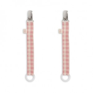 Konges Sløjd, Fopspeenketting 2-pack, Powder Pink Check