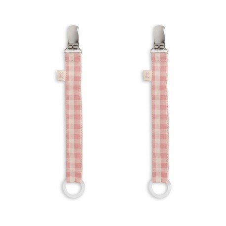 Konges Sløjd, Fopspeenketting 2-pack, Powder Pink Check