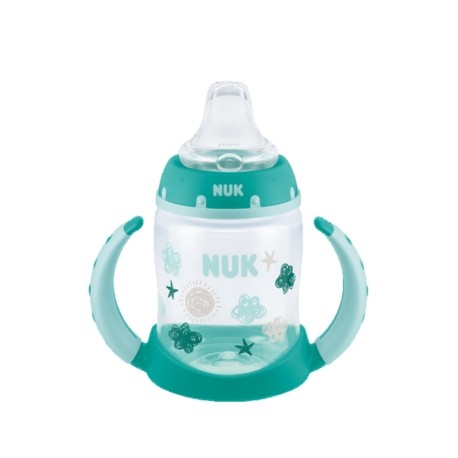 NUK First Choice+ Learner Bottle, Flessenspeen, 150 ml, Cloud