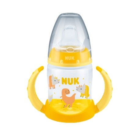 NUK First Choice+ Learner Bottle, Flessenspeen, 150 ml, Dino