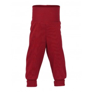 Broek van 100% wol, Red mélange