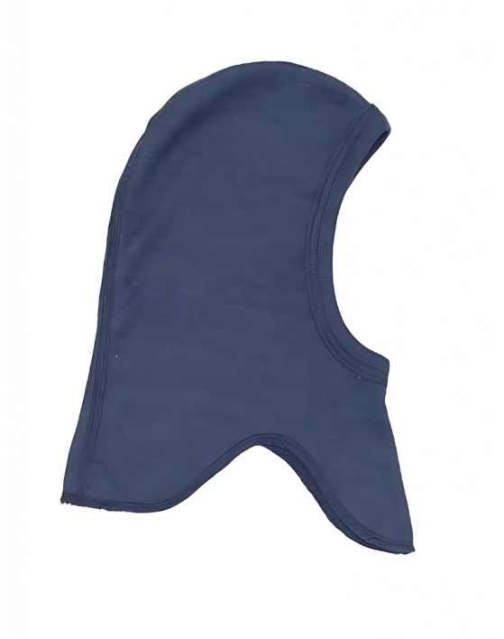 Balaclava muts van een mix van wol en zijde, Navy-blue