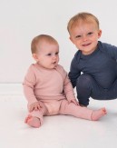 Babyoverall van 100% biologische merinoswol met rits aan de zijkant, OEKO-TEX®