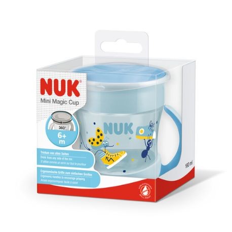 NUK  Mini Magic Cup, Drikkekopp, lys blå, 6m+