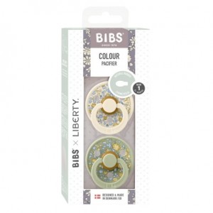 BIBS X LIBERTY, Colour 2-pk, Str. 1 (0-6 md.), Symmetrisk - Latex