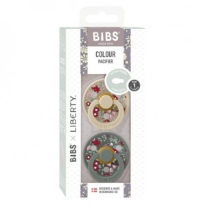 BIBS X LIBERTY, Colour 2-pk, Str. 1 (0-6 md.), Symmetrisk - Latex