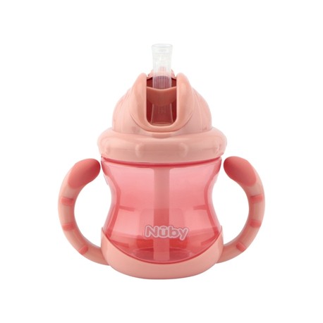 Nüby, Flip-it kopp med dobbelt håndtak, 12+ mnd., Pink