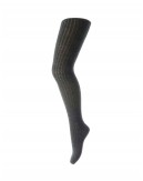 Tights til barn i merinoull, Dark Grey Melange