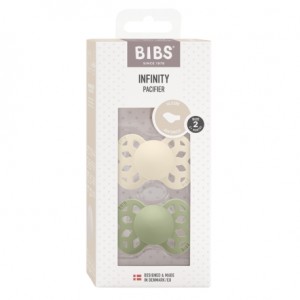 BIBS Infinity 2-pk, Str. 2 (6+ mnd.), Anatomisk - Silikon