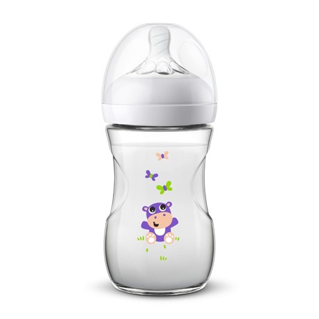 Philips Avent, Natural baby flaska, Flodhäst, Ålder 1m+