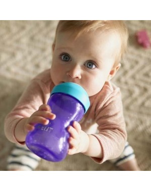 Philips Avent, Kopp med bitsäker drickpip,  Lila/blå, Ålder 9m+