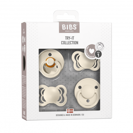 Bibs Try-it-collection, Storlek 1 (0-6 mån.), Blush