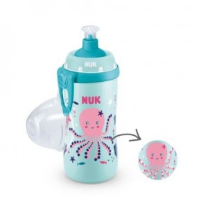 NUK  Junior Cup - Byter färg, Dricksflaska, Mint, 18+m